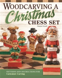 Woodcarving a Christmas Chess Set