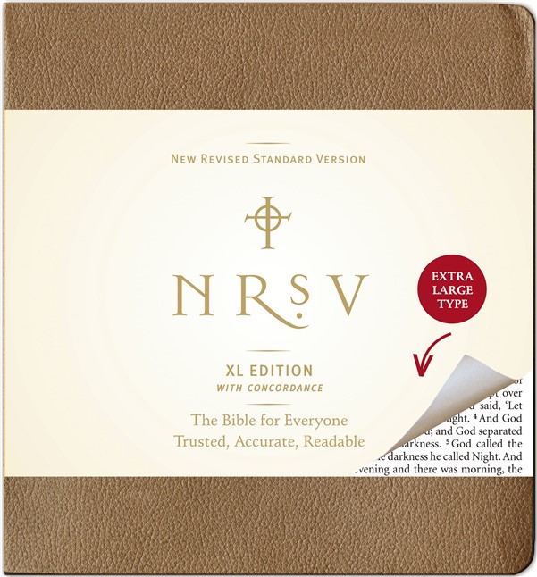 NRSV, XL Edition, Bonded Leather, Brown