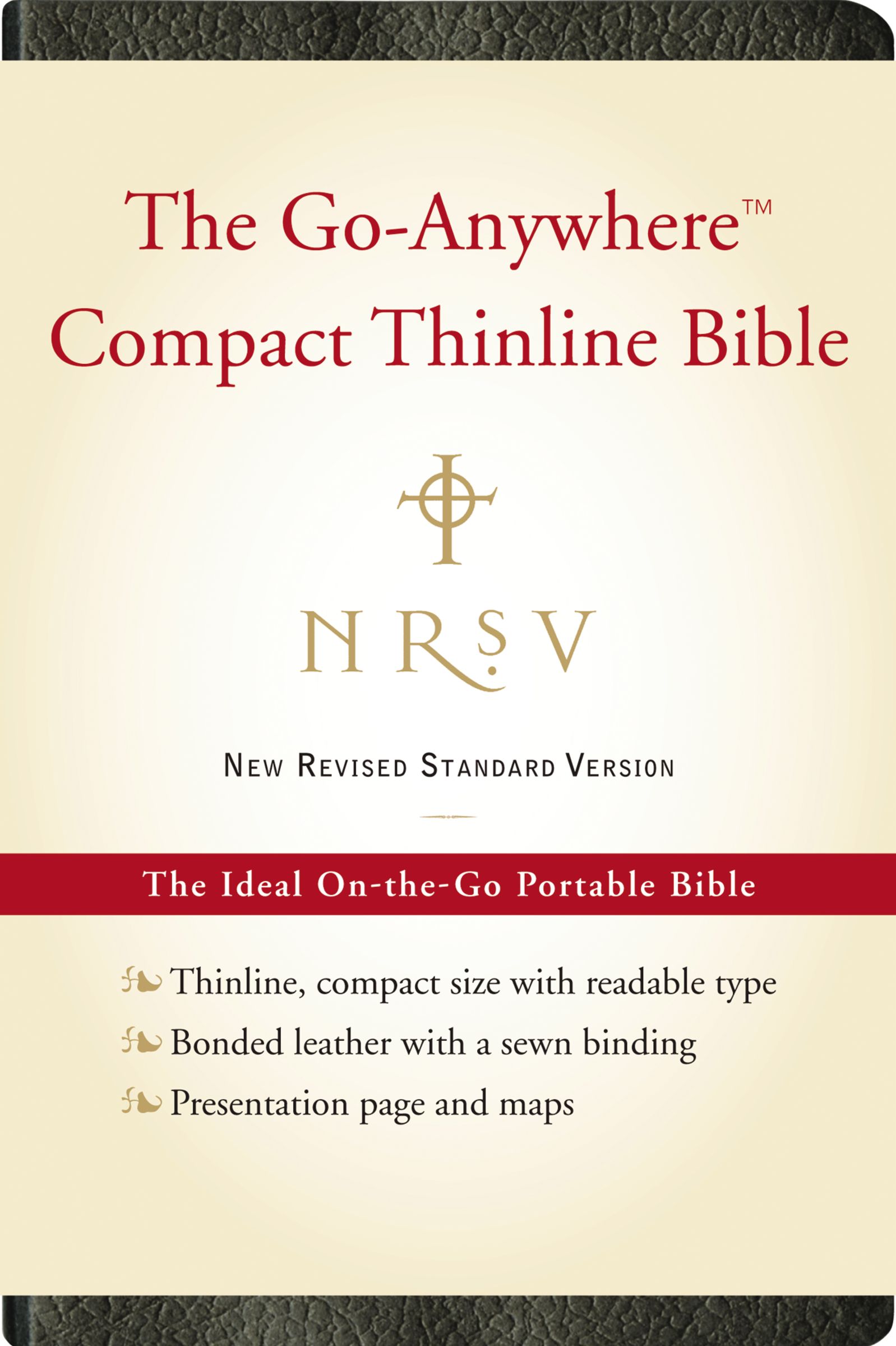 NRSV, The Go-Anywhere Compact Thinline Bible, Bonded Leather, Black