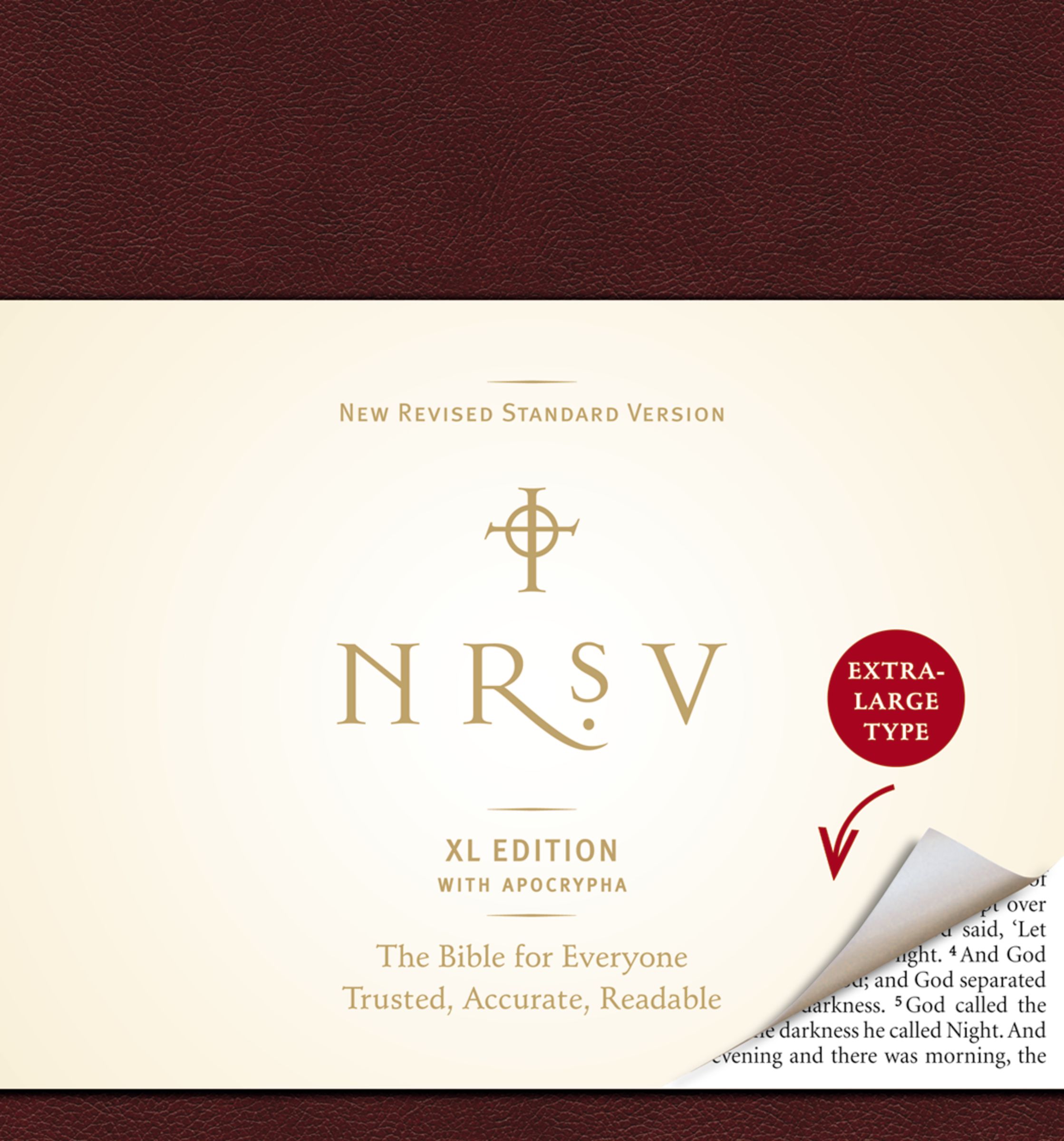 NRSV, XL Edition with the Apocrypha, Bonded Leather, Burgundy