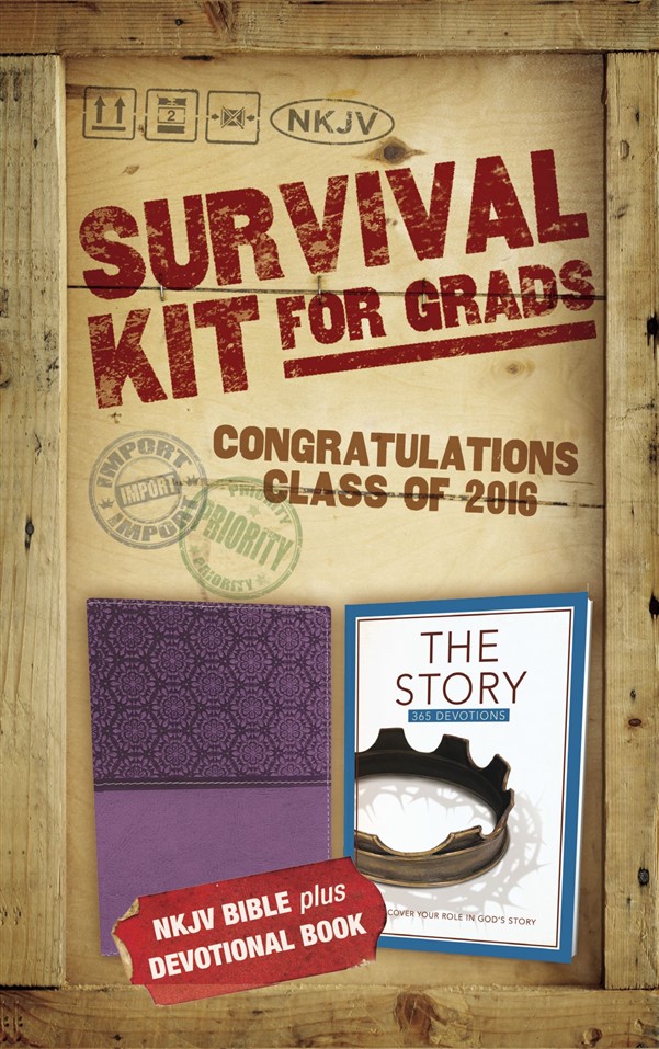 NKJV, 2016 Survival Kit for Grads, Purple, Red Letter Edition
