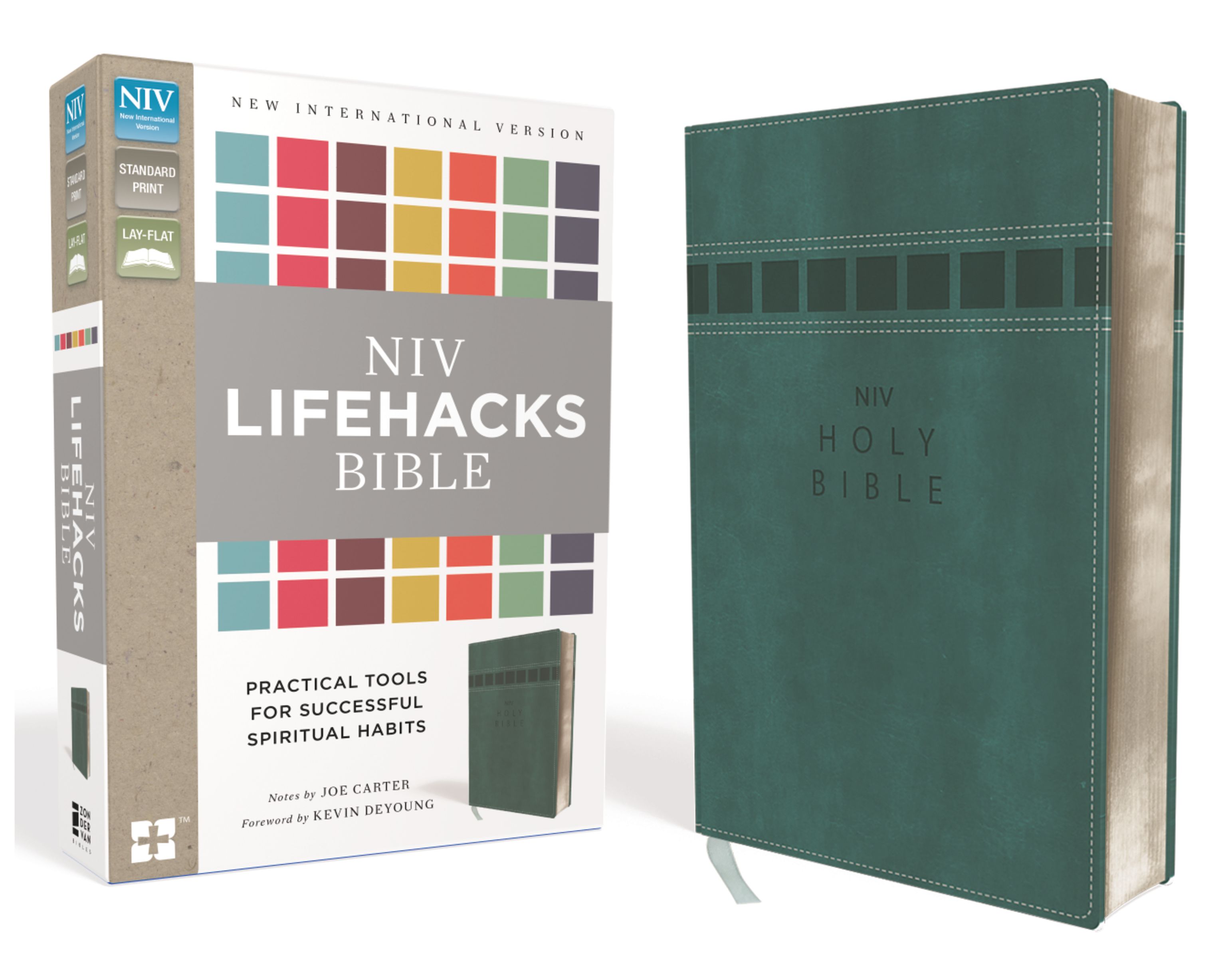 NIV, Lifehacks Bible, Leathersoft, Teal