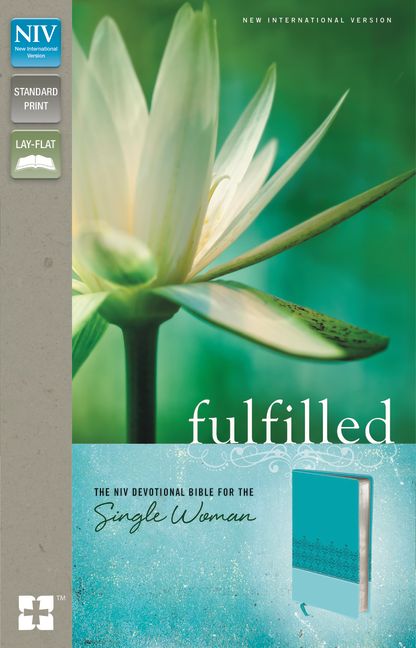 NIV, Fulfilled Devotional Bible for the Single Woman, Leathersoft, Turquoise