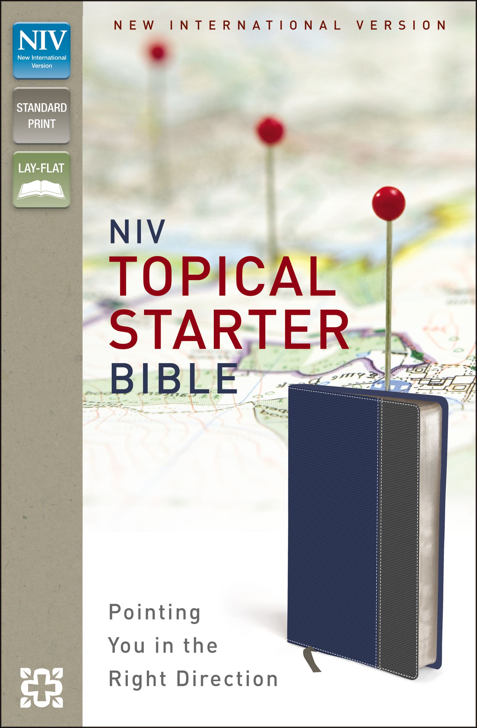 NIV, Topical Starter Bible, Leathersoft, Blue/Gray
