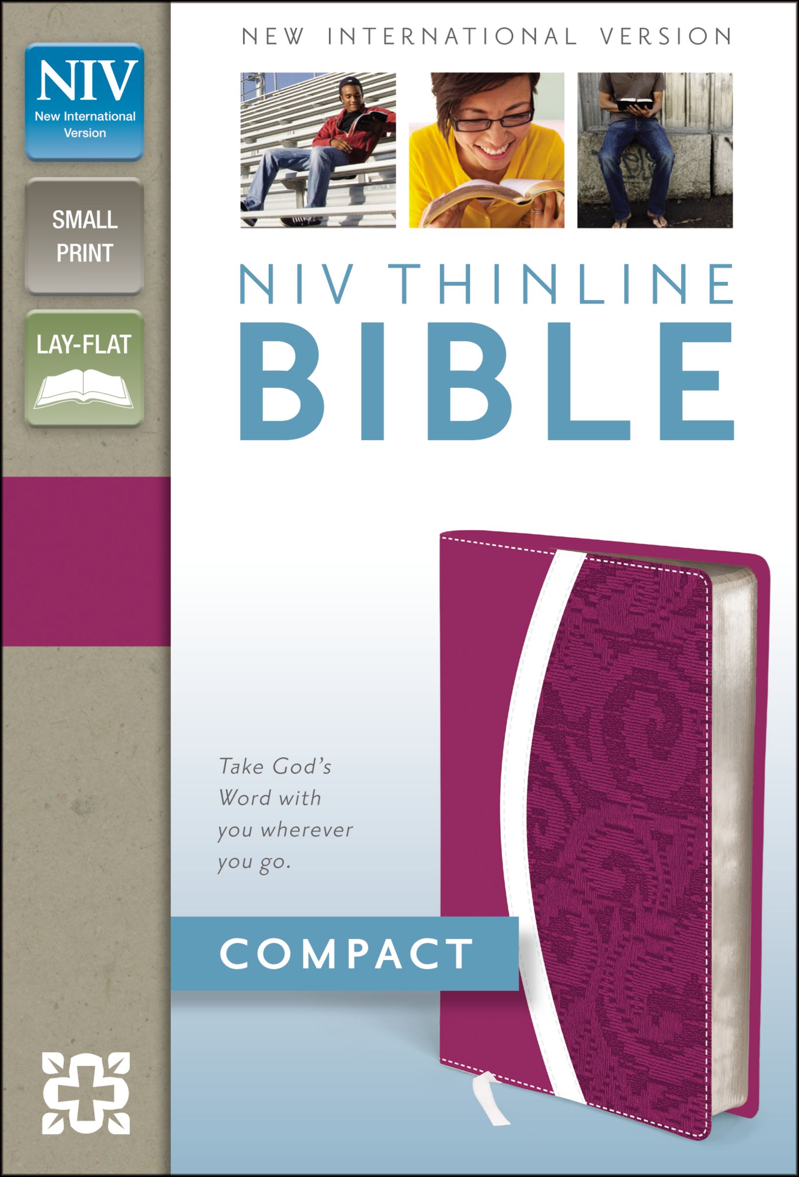 NIV, Thinline Bible, Compact, Imitation Leather, Pink/Purple