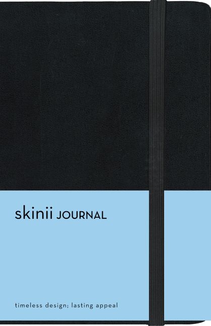 Skinii Journal, Compact, Imitation Leather, Black