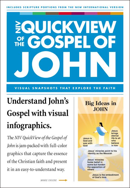 NIV, QuickView of the Gospel of John, Paperback (Pack of 20)