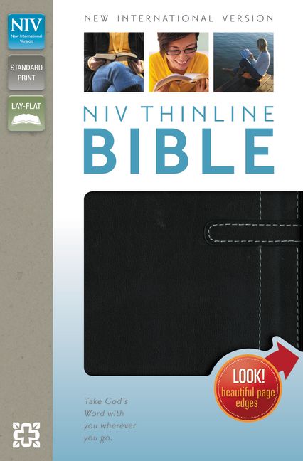 NIV, Thinline Bible, Imitation Leather, Black