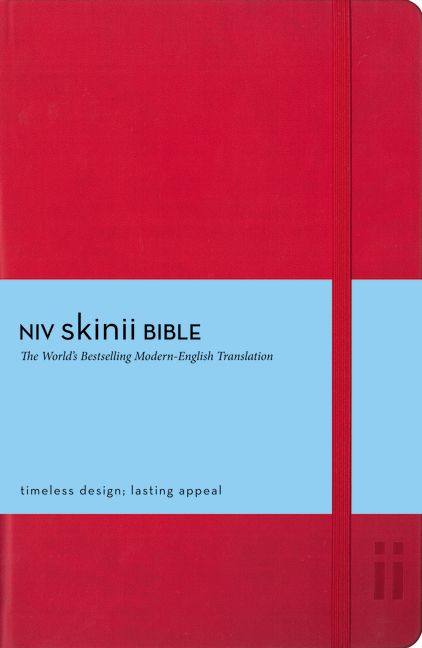NIV, Skinii Bible, Imitation Leather, Red, Red Letter Edition
