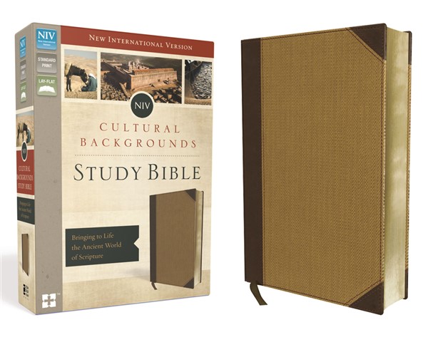 NIV, Cultural Backgrounds Study Bible, Leathersoft, Tan, Red Letter