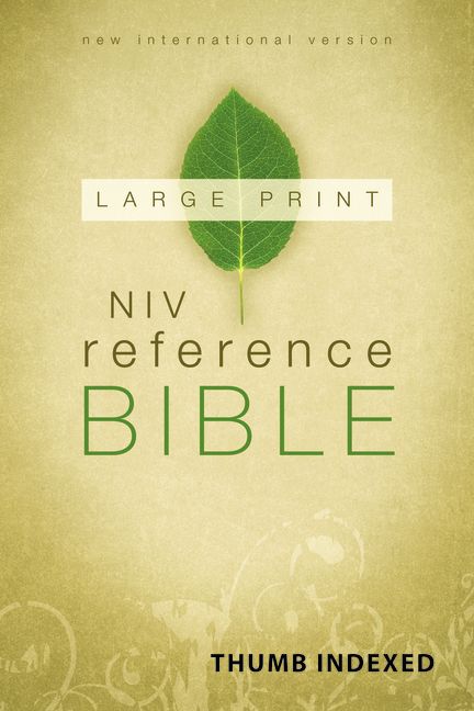 NIV, Reference Bible, Large Print, Hardcover, Indexed