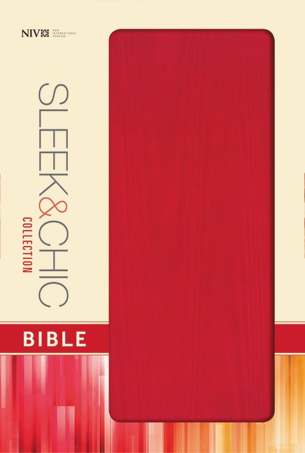 NIV, Sleek and Chic Collection Bible, Softcover, Red Fabric, Red Letter Edition