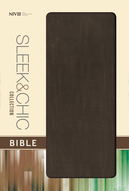 NIV, Sleek and Chic Collection Bible, Fabric Softcover, Brown Fabric, Red Letter Edition
