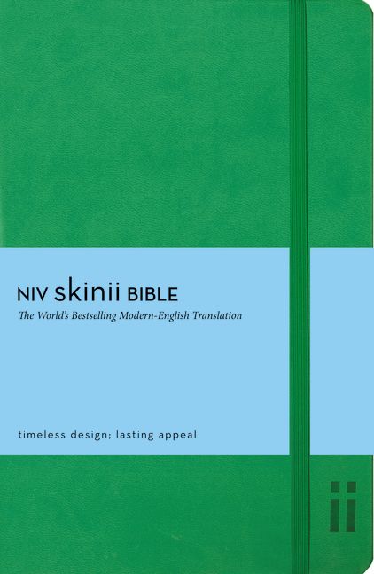NIV, Skinii Bible, Imitation Leather, Green, Red Letter Edition