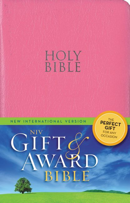 NIV, Gift and Award Bible, Leather-Look, Pink, Red Letter Edition