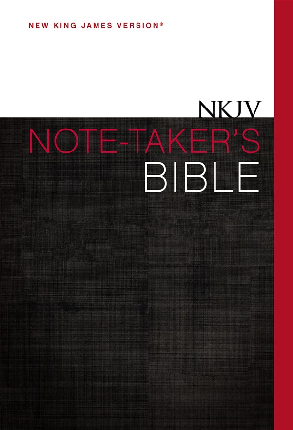 NKJV, Note-Taker's Bible, Hardcover, Red Letter Edition