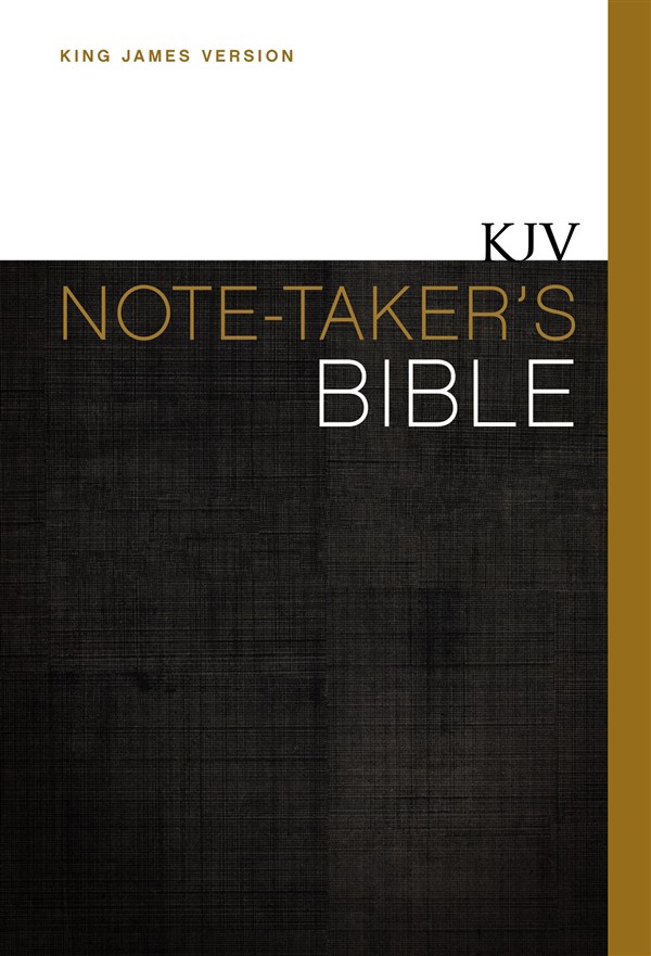 KJV, Note-Taker's Bible, Hardcover, Red Letter Edition
