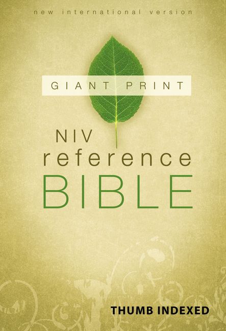 NIV, Reference Bible, Giant Print, Hardcover, Indexed