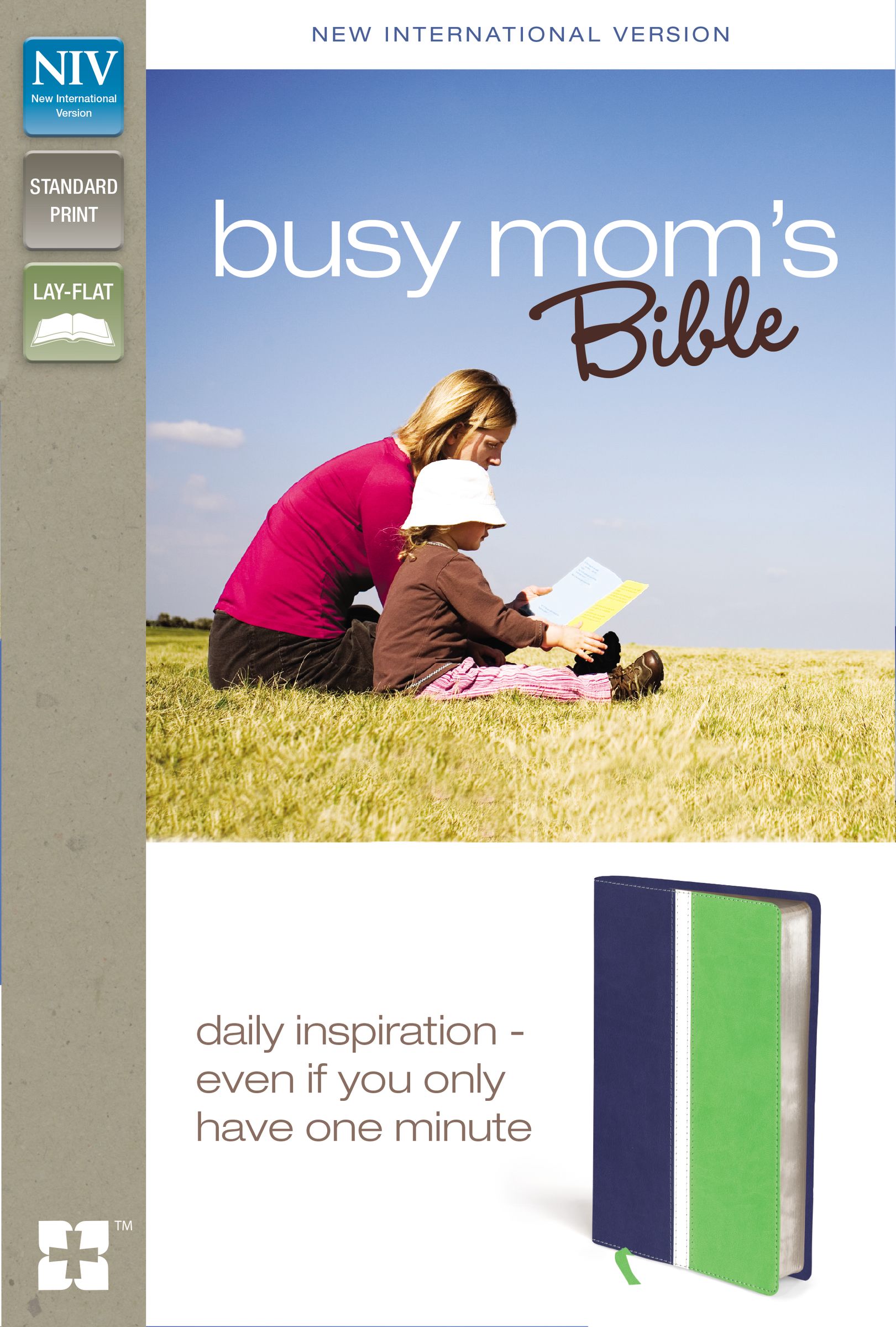 NIV, Busy Mom's Bible, Imitation Leather, Blue/Green