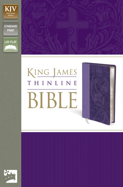 KJV, Thinline Bible, Imitation Leather, Purple, Red Letter Edition