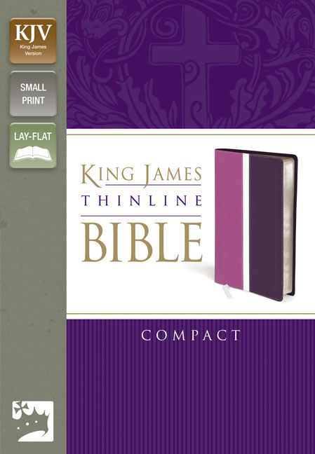KJV, Thinline Bible, Compact, Imitation Leather, Pink/Purple, Red Letter Edition