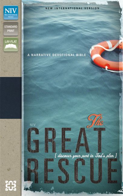 NIV, Great Rescue Bible, Imitation Leather, Blue/Tan