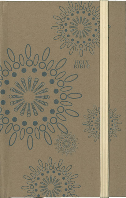 NIV, Thinline Craft Collection Bible, Hardcover, Tan/Blue, Red Letter Edition