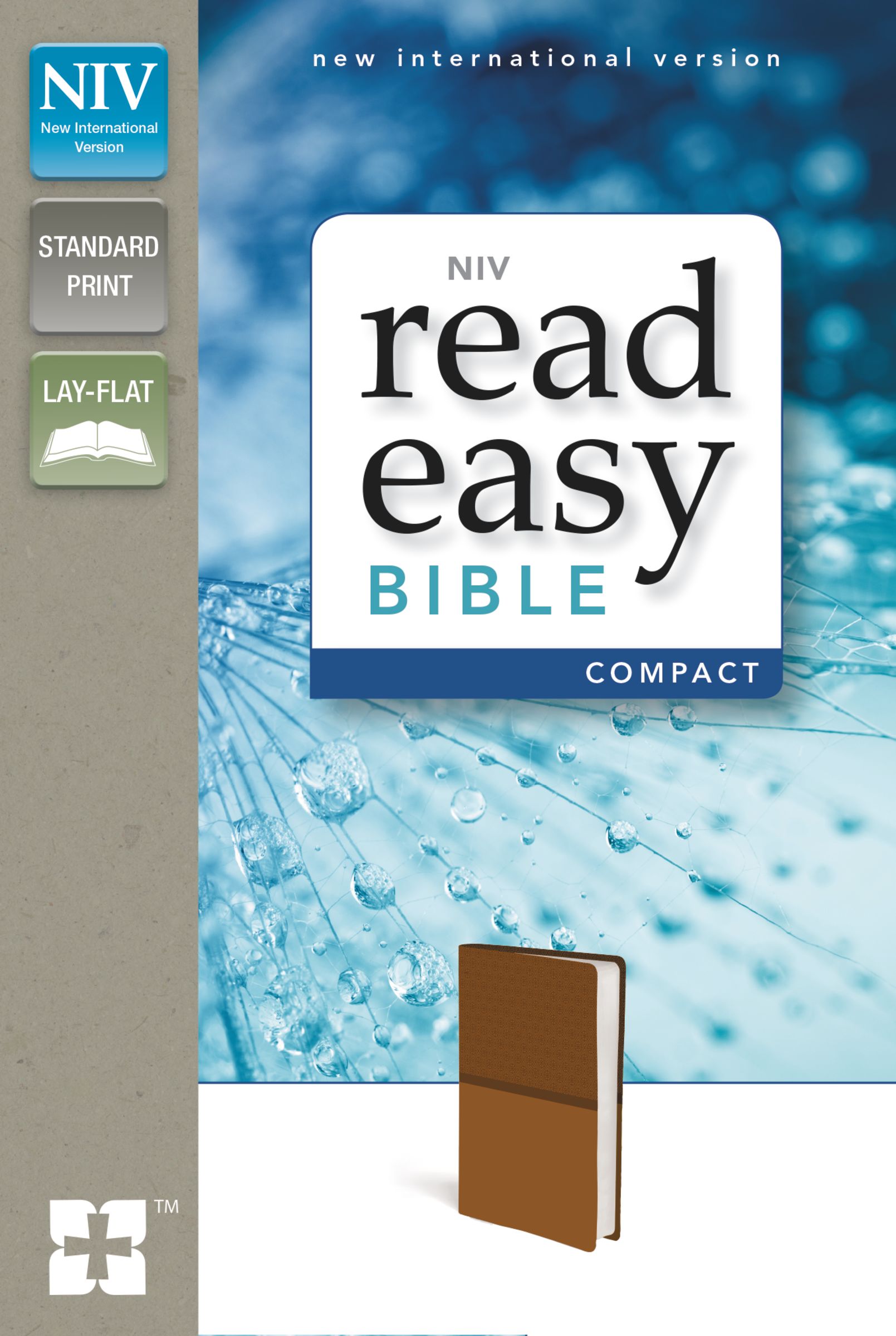 NIV, ReadEasy Bible, Compact, Imitation Leather, Tan, Red Letter Edition
