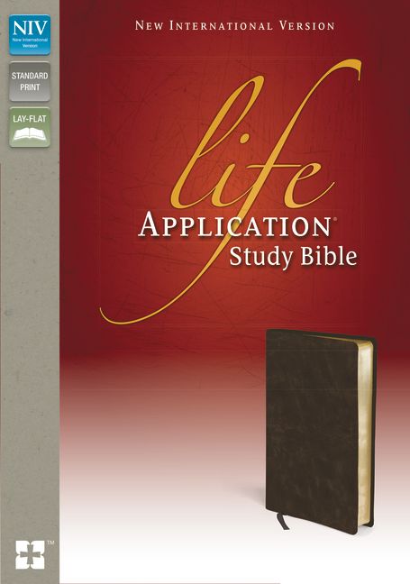 NIV, Life Application Study Bible, Second Edition, Bonded Leather, Brown