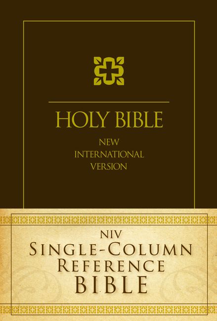 NIV, Single-Column Reference Bible, Hardcover