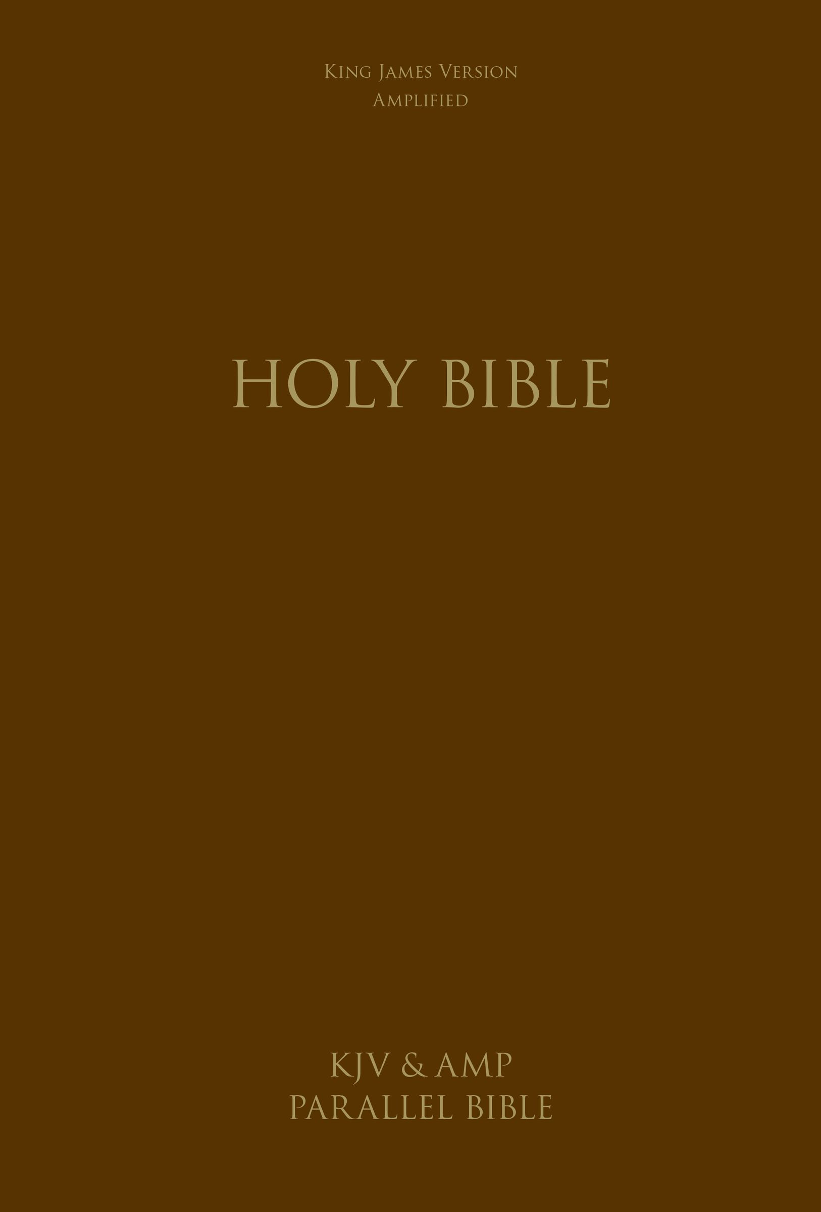 KJV, Amplified, Parallel Bible, Large Print, Hardcover, Red Letter Edition