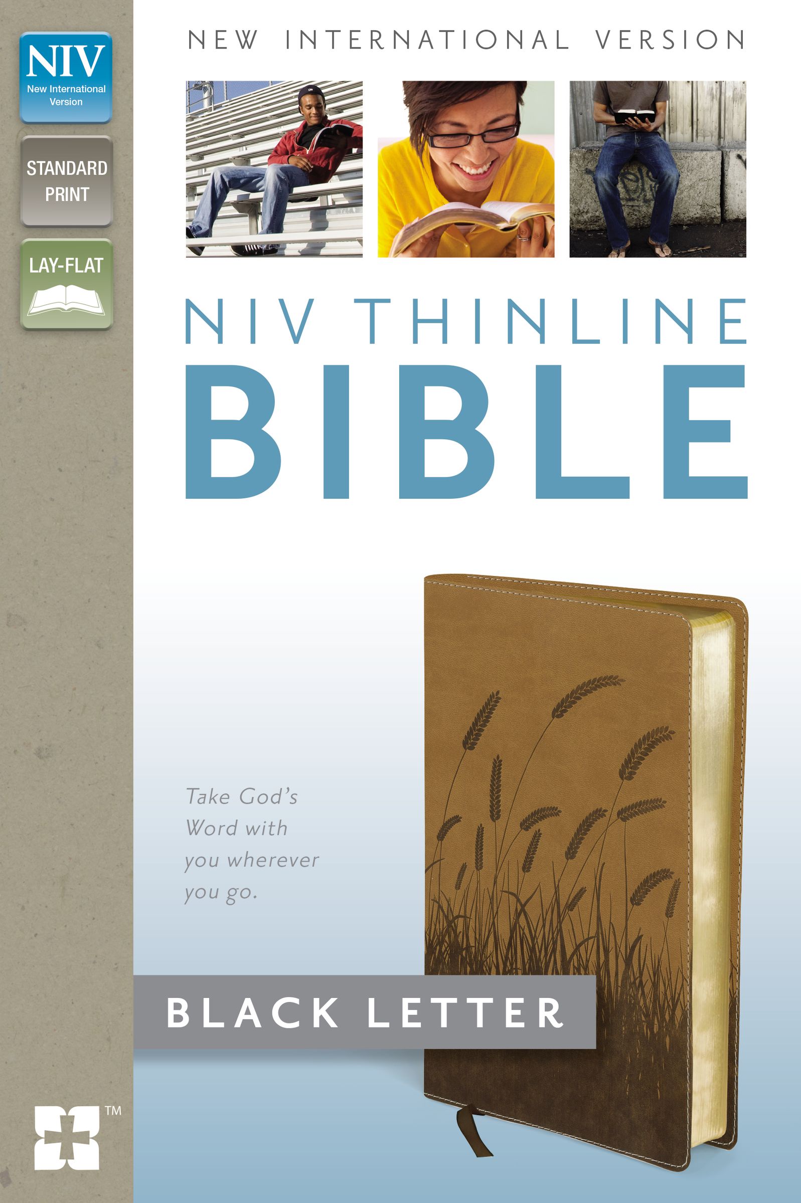 NIV, Thinline Bible, Imitation Leather, Tan/Brown
