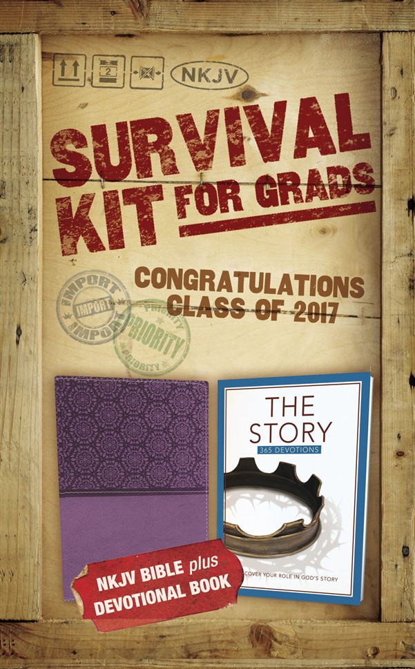 NKJV, 2017 Survival Kit for Grads, Girls' Edition, Purple, Red Letter Edition