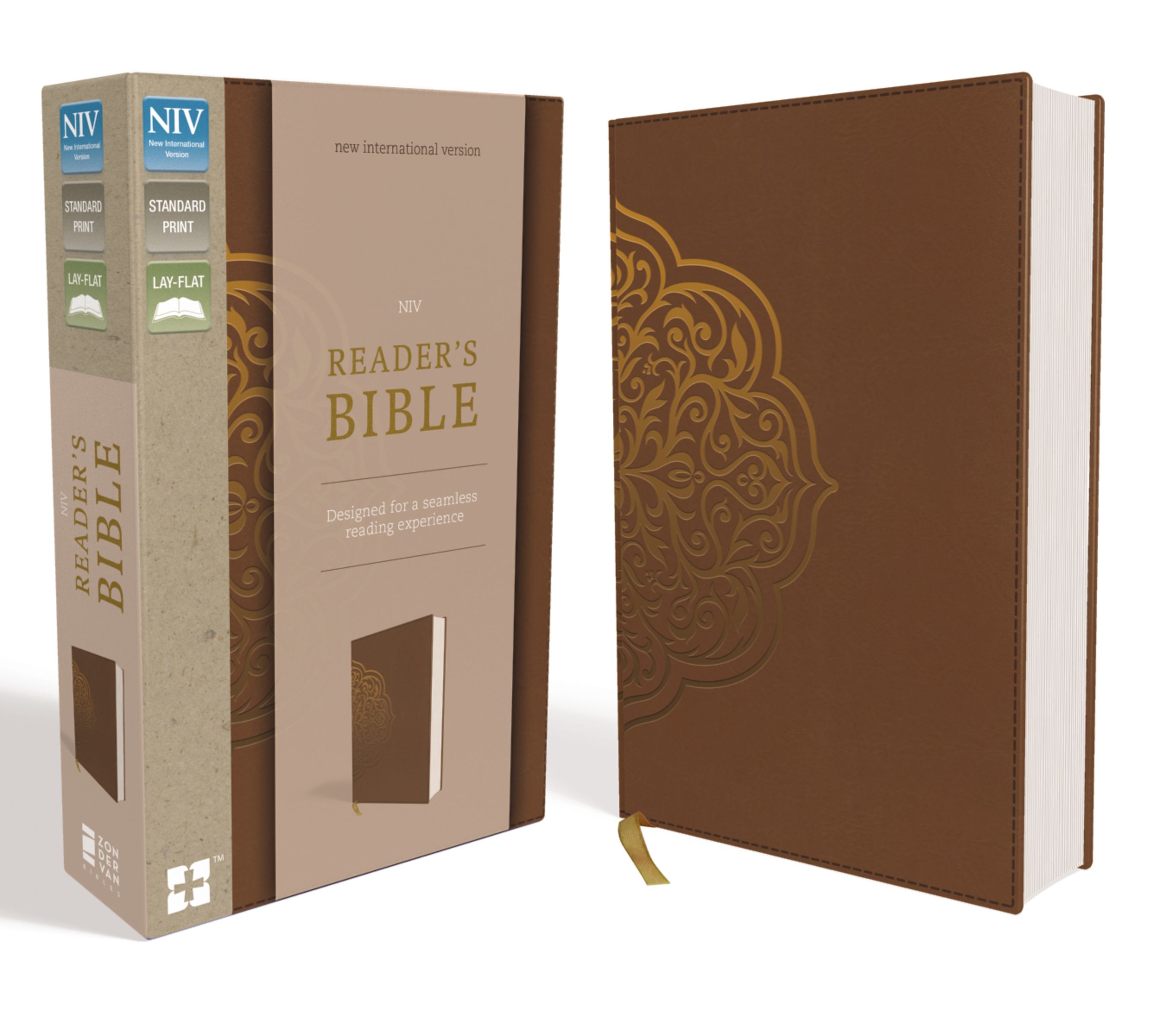 NIV, Reader's Bible, Leathersoft, Brown