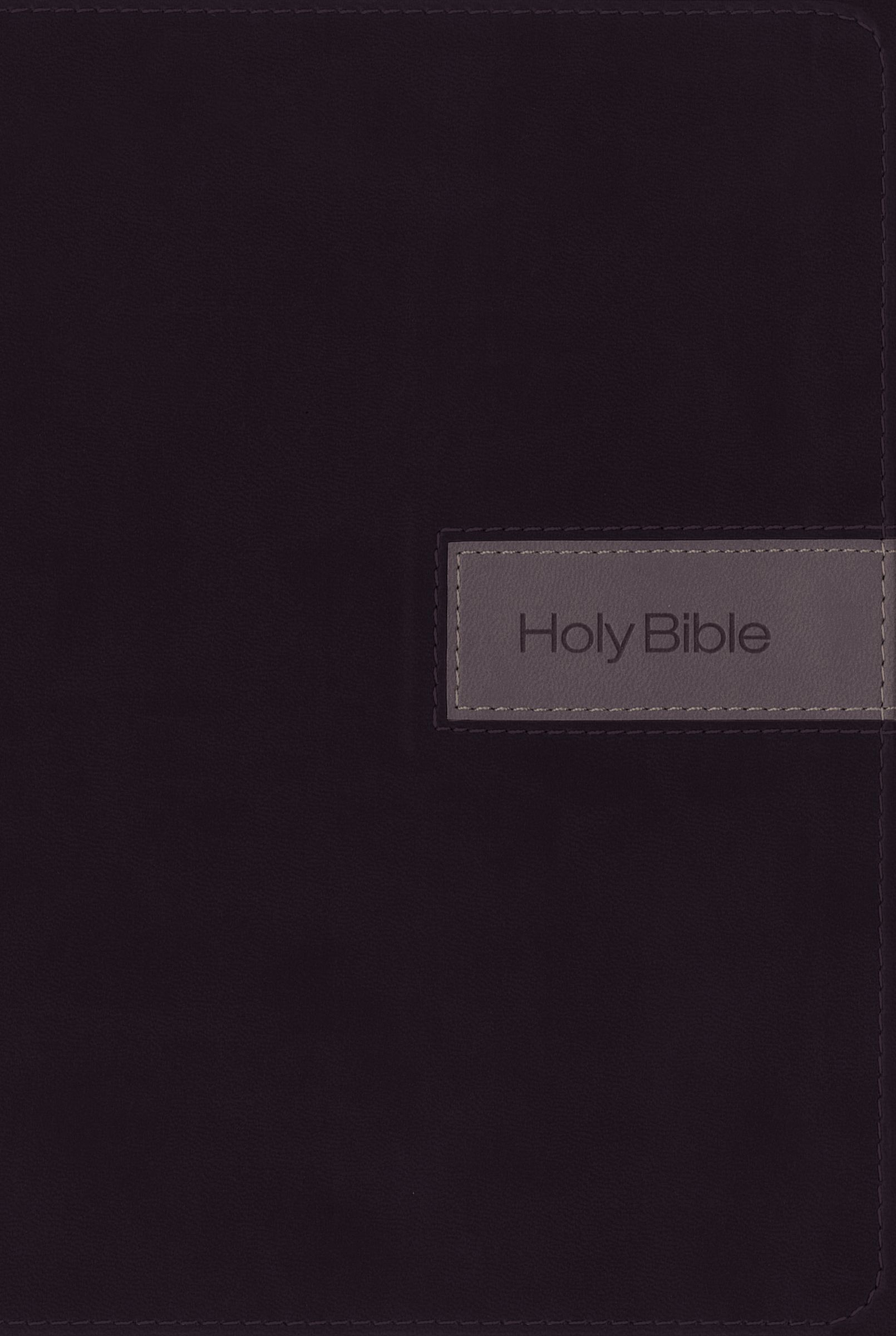NIV, Gift Bible, Leathersoft, Black/Gray, Indexed, Red Letter Edition