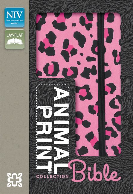 NIV, Animal Print Collection Bible: Leopard, Leathersoft, Pink/Black