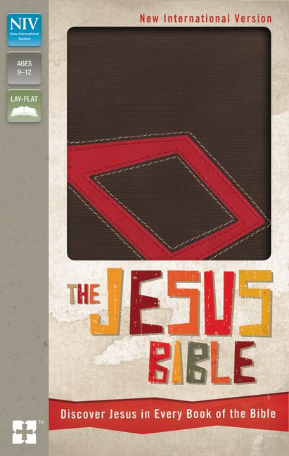 NIV, The Jesus Bible, Leathersoft, Brown/Red, Red Letter