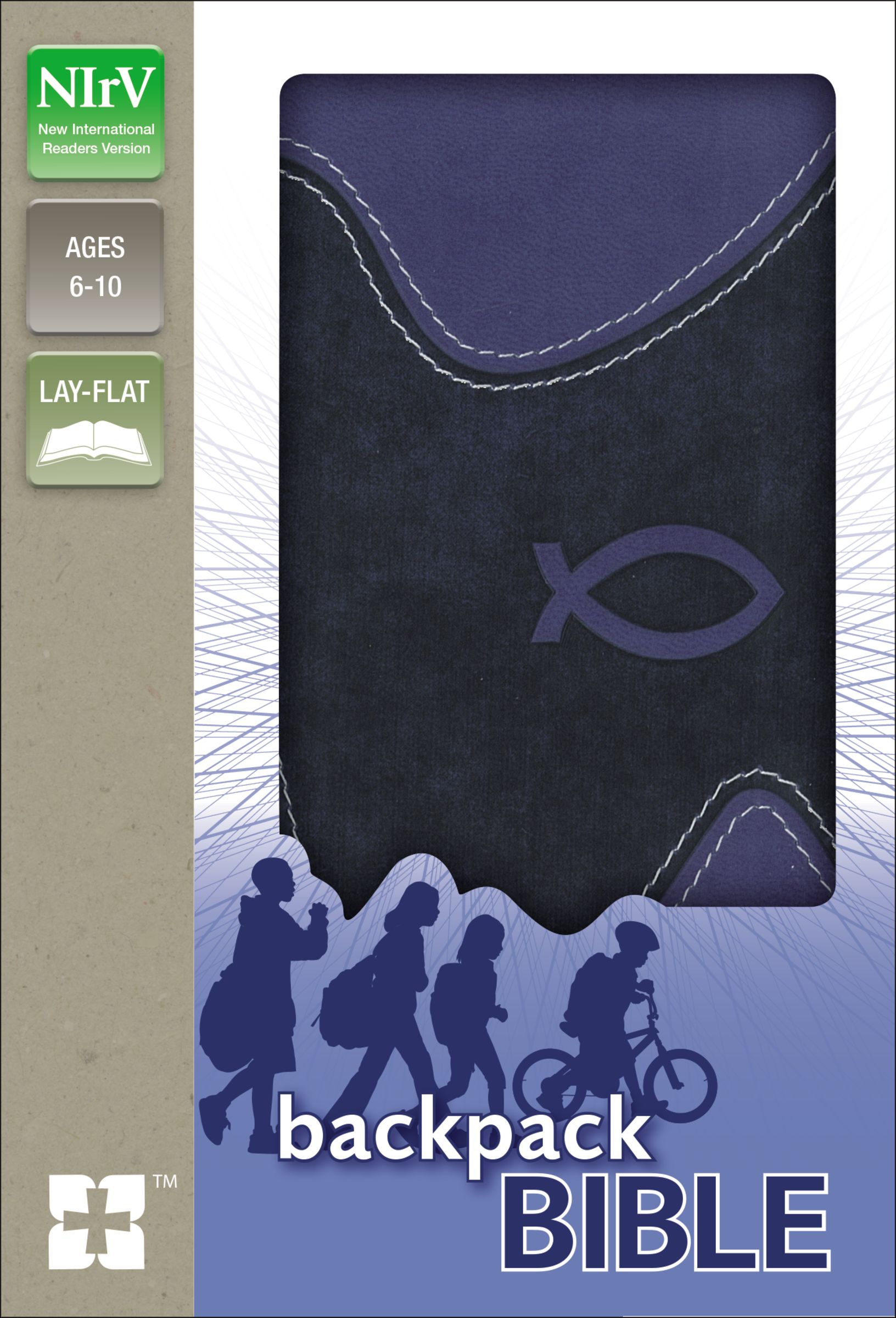 NIrV, Backpack Bible, Leathersoft, Blue