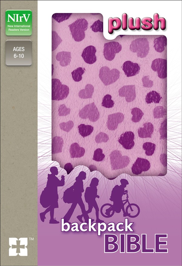 NIrV, Plush Backpack Bible, Hardcover, Purple