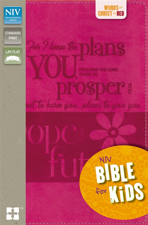 NIV, Bible for Kids, Leathersoft, Pink, Full Color