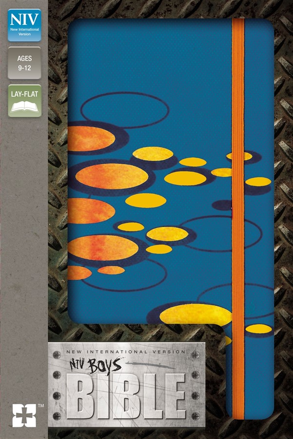 NIV, Boys Bible, Imitation Leather, Blue/Orange