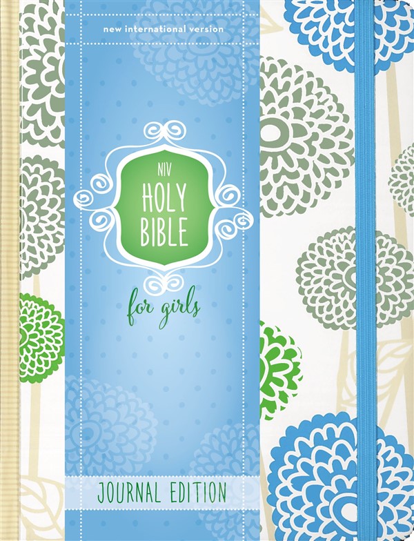 NIV, Holy Bible for Girls, Journal Edition, Hardcover, Cream, Elastic Closure
