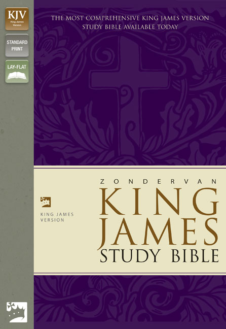 KJV Zondervan Study Bible, Bonded Leather, Burgundy, Red Letter Edition