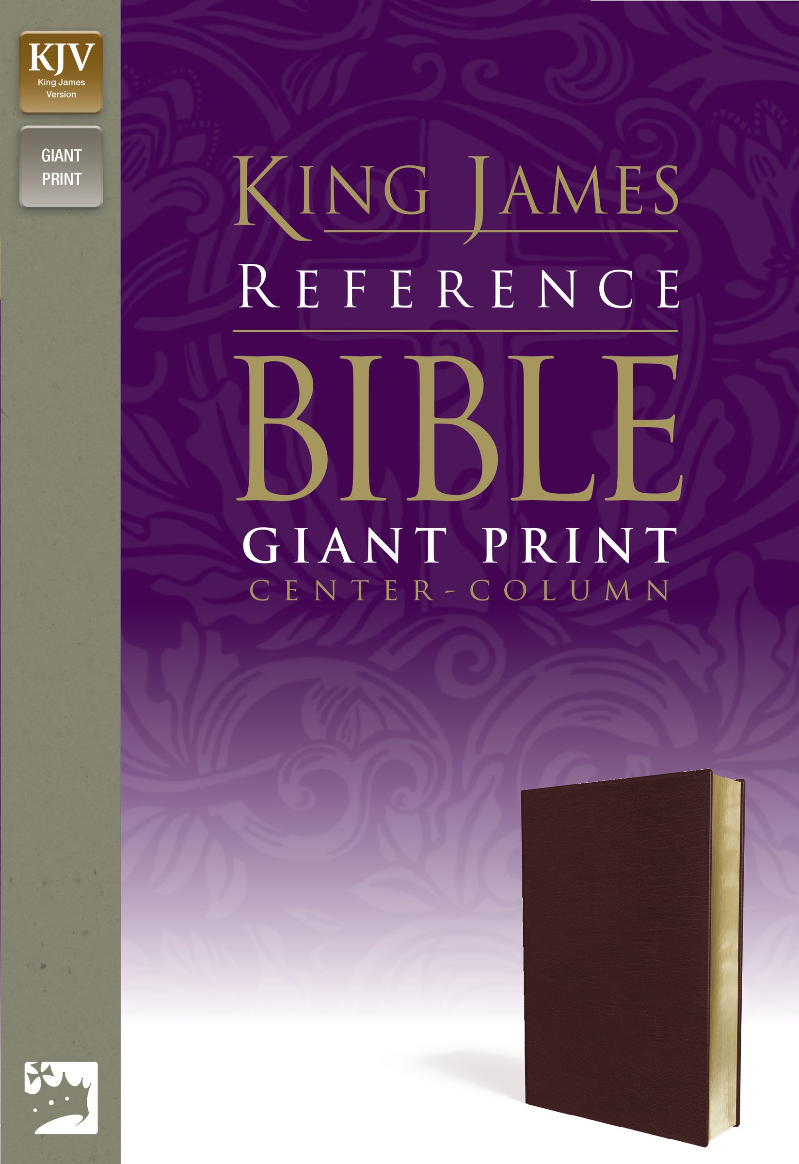 KJV, Reference Bible, Giant Print, Imitation Leather, Burgundy, Red Letter Edition