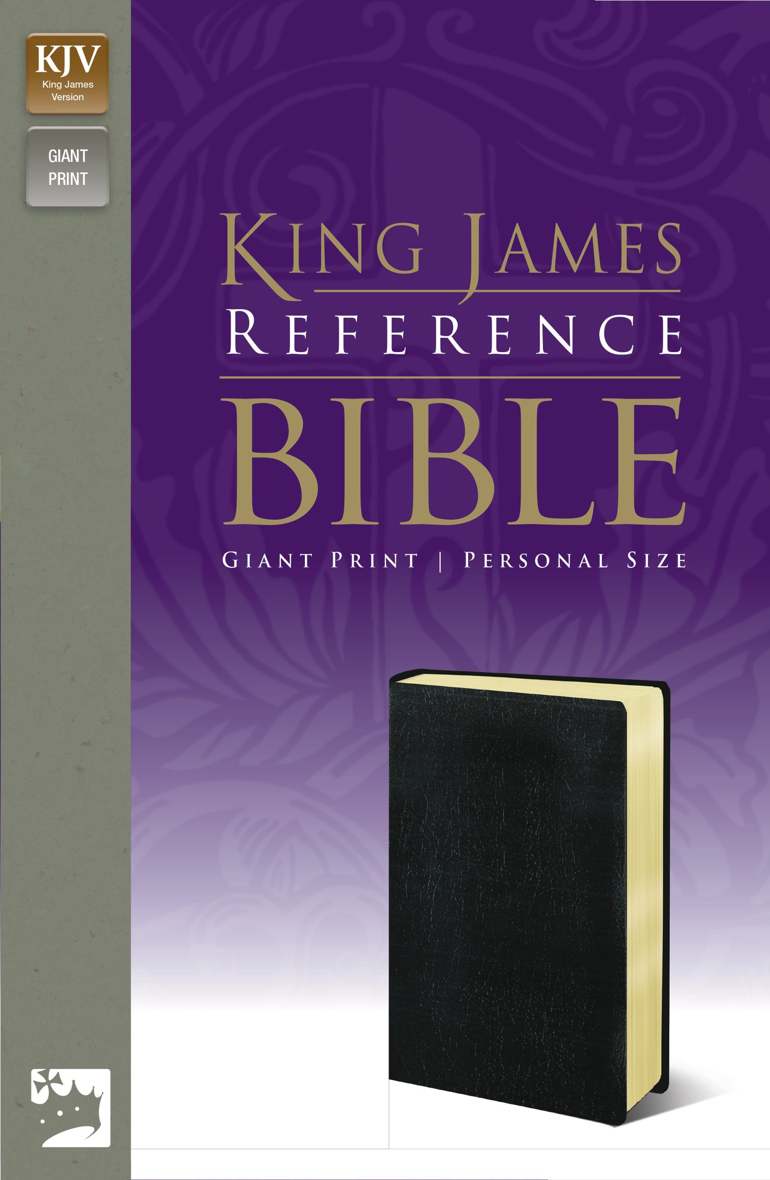 KJV, Reference Bible, Giant Print, Personal Size, Imitation Leather, Black,