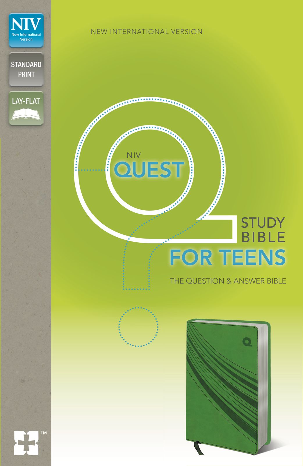 NIV, Quest Study Bible for Teens, Leathersoft, Green