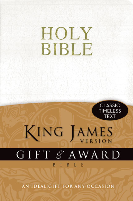 KJV, Gift and Award Bible, Imitation Leather, White, Red Letter Edition
