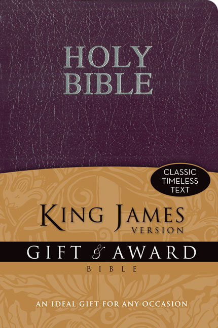 KJV, Gift and Award Bible, Imitation Leather, Purple, Red Letter Edition