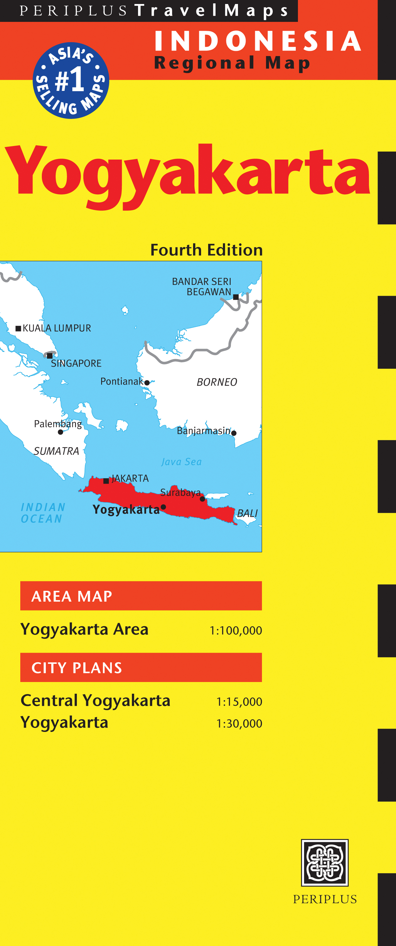 Yogyakarta Travel Map Fourth Edition
