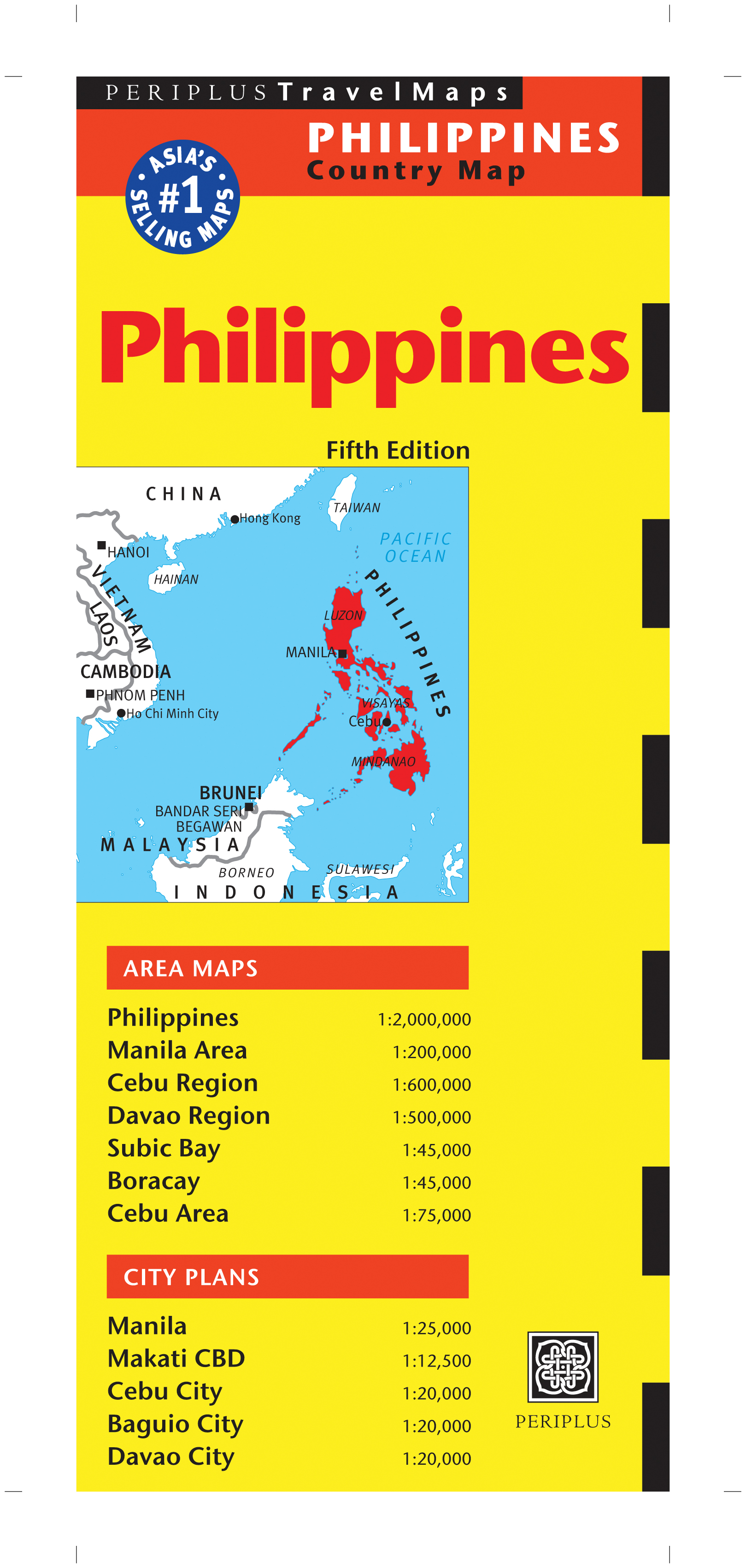 Philippines Travel Map Fifth Edition